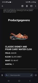 Cars Crocs Mater Clog 46 - 47, Ophalen of Verzenden, Nieuw