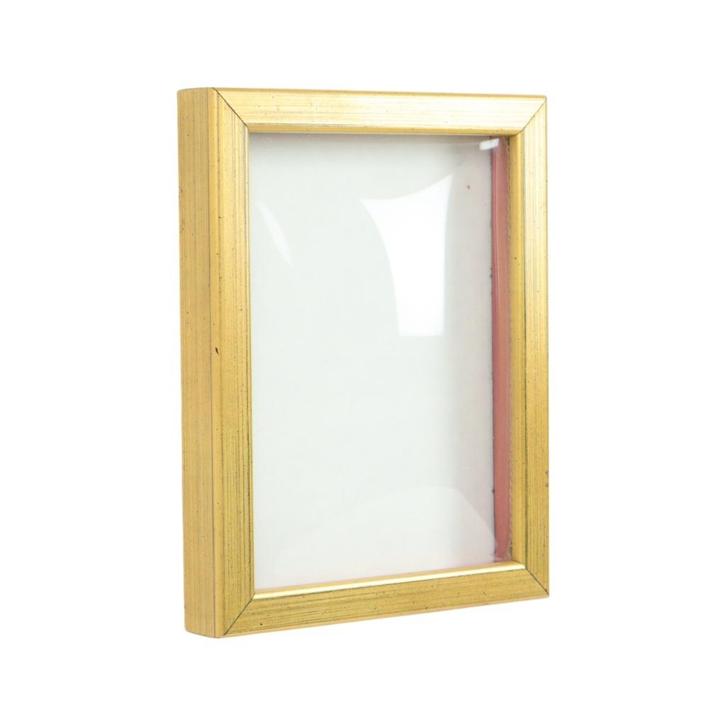 Vintage Diepe Gouden Houten Lijst met Bol Glas Convex, Huis en Inrichting, Woonaccessoires | Lijsten, Gebruikt, Minder dan 50 cm