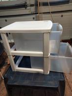 Plastic ladekasten met 2 laadjes., Huis en Inrichting, Kasten | Ladekasten, Ophalen, Gebruikt, 1 of 2 laden, Minder dan 100 cm