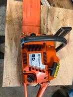 Husqvarna 55 nette zaag, goed blad en ketting, Doe-het-zelf en Verbouw, Gereedschap | Zaagmachines, Gebruikt, 70 mm of meer, Overige typen