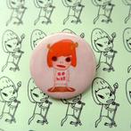 Yoshitomo Nara 44MM Button Pin Can Badge Broche, Verzamelen, Speldjes, Pins en Buttons, Verzenden, Nieuw, Overige onderwerpen