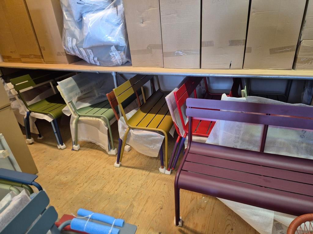 Nieuwe fermob Luxembourg tuinbank 115 cm gingerbread, Tuin en Terras, Tuinbanken, Ophalen, Nieuw, Aluminium