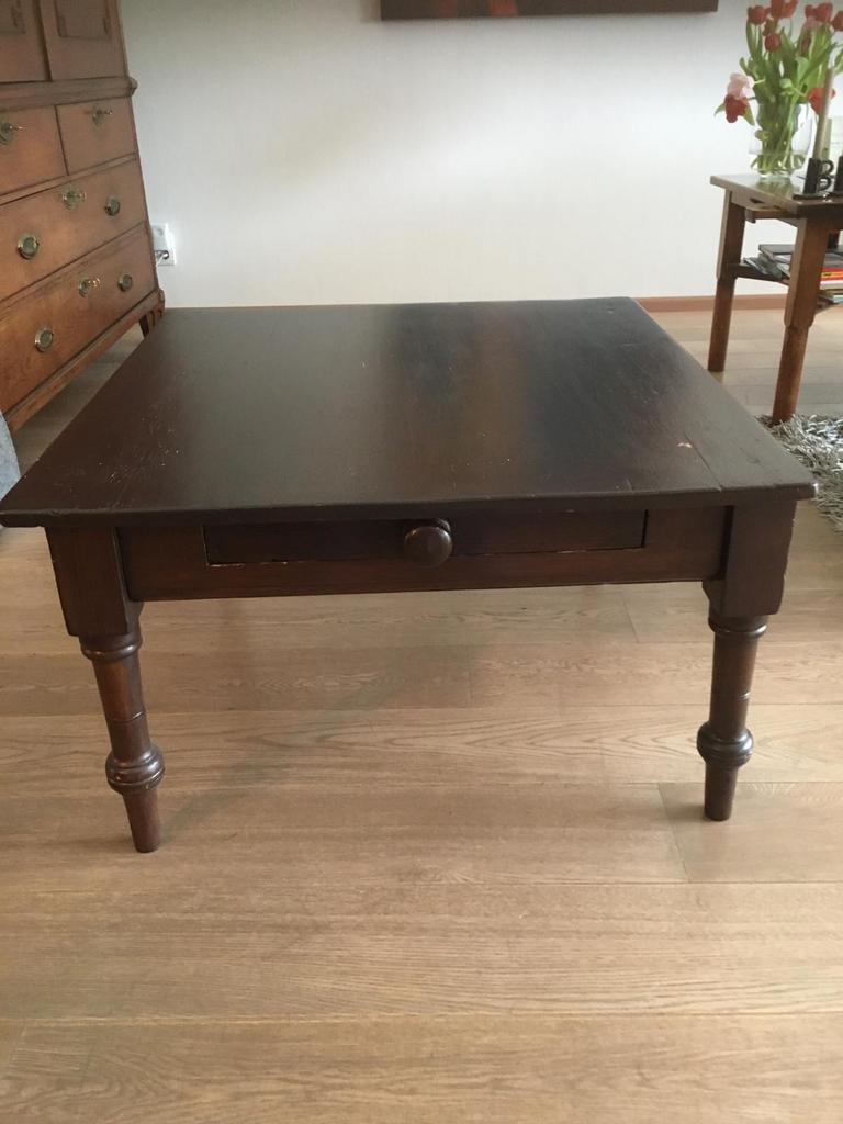 Nette houten salontafel, Ophalen, Gebruikt, 50 tot 100 cm, Minder dan 50 cm