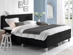 *Superdeal* Boxspring Basic 140x200 Stof Antraciet €319,- !, Overige kleuren, 200 cm, Modern, Nieuw