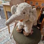 Brocante living oude olifant kinderspeelgoed knuffel, Antiek en Kunst, Antiek | Speelgoed, Ophalen of Verzenden