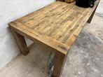 Houten eettafel, Ophalen, Gebruikt, Rechthoekig