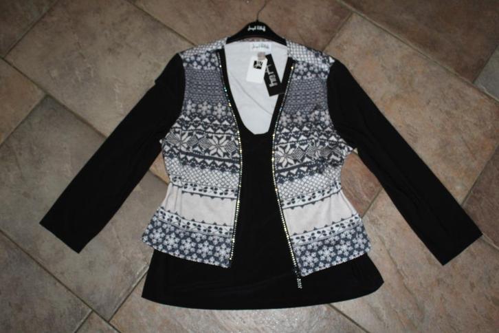 Joseph Ribkoff prachtig chique strass tuniek/vest mt 44, Kleding | Dames, Blouses en Tunieken, Zo goed als nieuw, Maat 42/44 (L)