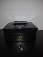 Geldkistje zwart 20x16cm, Huis en Inrichting, Brandblussers en Brandkasten, Ophalen of Verzenden, Zo goed als nieuw