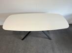 Deens ovale eettafel HPL wit 190x90, Huis en Inrichting, Tafels | Eettafels, Zo goed als nieuw, 150 tot 200 cm, Ovaal, Info@betaalbaar-design.nl