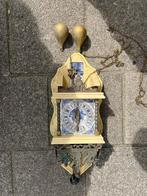 Antieke Nederlandse Gewichts-Wandklok (met gewichten), Ophalen