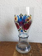 Handbeschilderd Glas met Bloemmotief, Ophalen