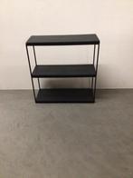 Zwart metalen wandrek met 3 planken, Huis en Inrichting, Ophalen, Zo goed als nieuw