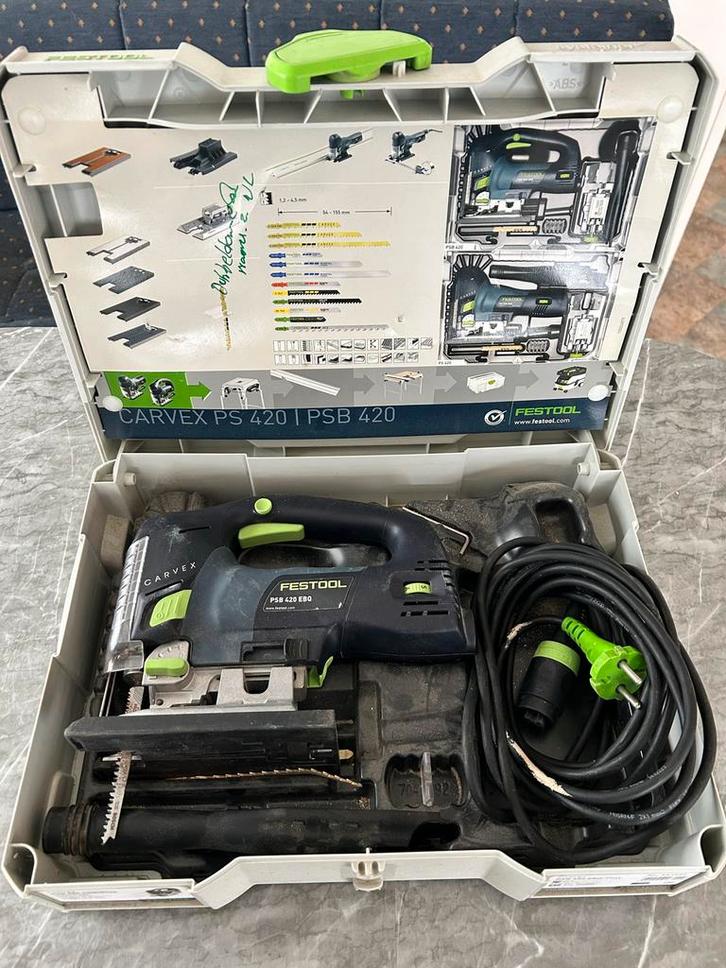 Festool Carvex PS 420 Decoupeerzaag, Doe-het-zelf en Verbouw, Gereedschap | Zaagmachines, Gebruikt, Decoupeerzaag, 600 tot 1200 watt