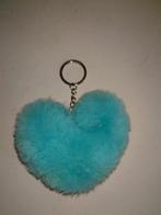 Blauw hart k3 sleutelhanger pluche zacht Retro Vintage, Ophalen of Verzenden