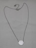 Zilveren verstelbaar kettinkje met vaste hanger nr.503, Sieraden, Tassen en Uiterlijk, Kettingen, Verstelbaar, Verzenden, Zo goed als nieuw
