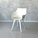 Kab eetkamerstoel Karim Rashid Frighetto Italy design stoel, Gebruikt, Wit, Design, Leer