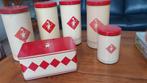 Vintage Blikken Voorraadbus Set, Ophalen of Verzenden, Gebruikt