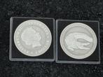 1 oz Zilver Saltwater Crocodile 2014, Postzegels en Munten, Edelmetalen en Baren, Ophalen, Zilver