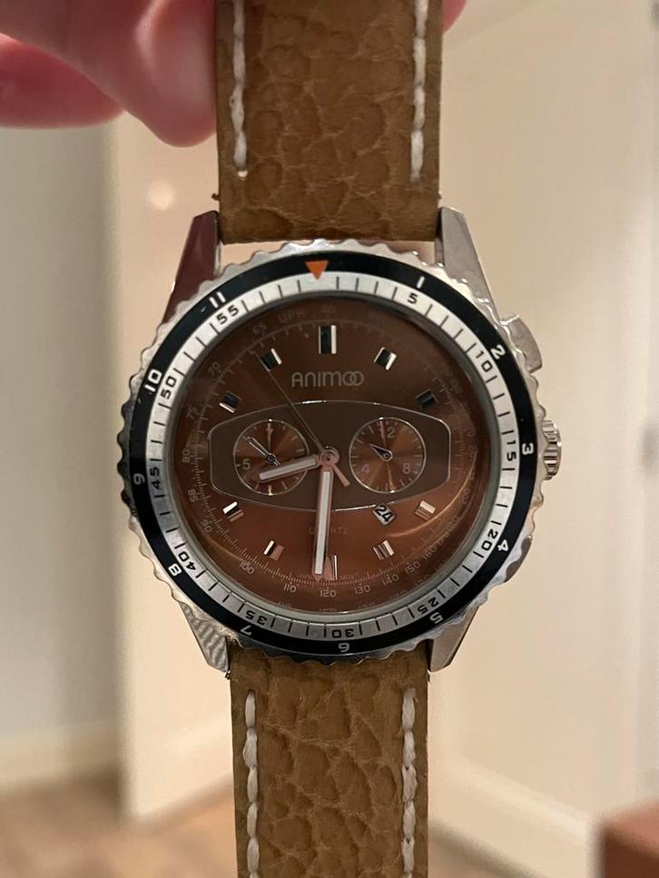 Animoo Polshorloge - Stijlvol en Uniek!, Sieraden, Tassen en Uiterlijk, Horloges | Heren, Gebruikt, Polshorloge, Overige merken