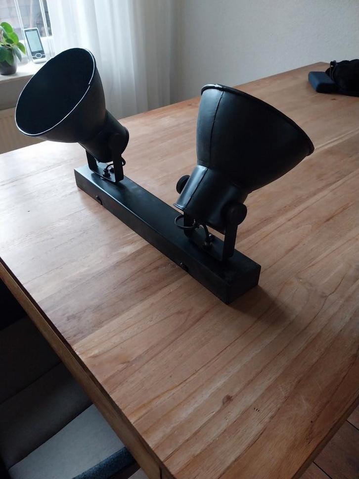 Industriële plafond lamp, Huis en Inrichting, Lampen | Spots, Plafondspot of Wandspot, Metaal of Aluminium, Ophalen of Verzenden