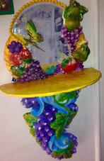 Klien console met spiegel, Minder dan 50 cm, Gebruikt, Ophalen of Verzenden, Minder dan 100 cm