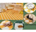 Geel geblokt tapijt vloerkleed blokken 200x140 gele wit blok, 100 tot 150 cm, Ophalen of Verzenden, H, H