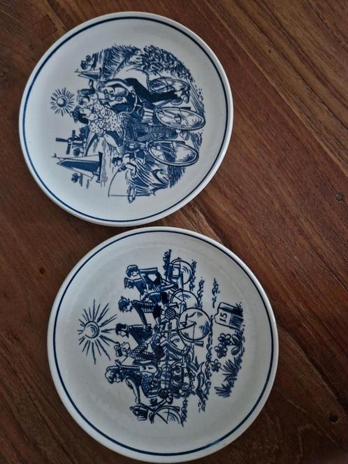 2 wandbordjes Intercycle Batavus Heerenveen, Goedewaagen, Verzamelen, Overige Verzamelen, Zo goed als nieuw, Ophalen of Verzenden