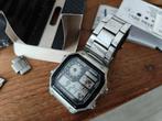 Casio horloge, Staal, Ophalen of Verzenden, Zo goed als nieuw, Staal