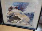 Aquarel naaktstudie van Monique van Zwieten, Antiek en Kunst, Ophalen