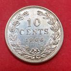 10 cent 1906. Pr., Postzegels en Munten, Munten | Nederland, Zilver, Ophalen of Verzenden, 10 cent, Koningin Wilhelmina