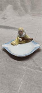 Antiek Pierrot Asbakje van Porselein, Ophalen of Verzenden