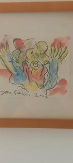 TYPISCH GEMENGDE TECHNIEKEN WERK VAN ,, JAN SIERHUIS ,, ANNO, Antiek en Kunst, Kunst | Schilderijen | Modern, Ophalen of Verzenden