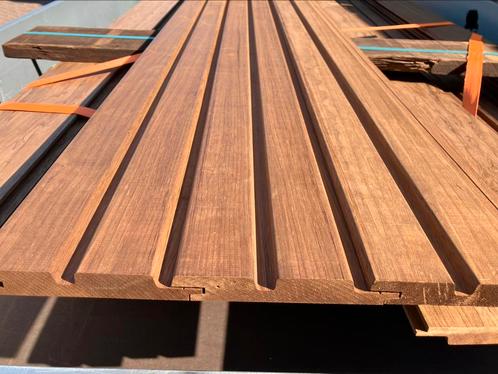 Thermo Fraké Dubbele Rhombus 20x130mm, Tuin en Terras, Palen, Balken en Planken, Zo goed als nieuw, Planken, 250 cm of meer, Ophalen