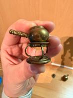 Miniatuur Bronsen Theepot op Standaard, Ophalen of Verzenden, Koper