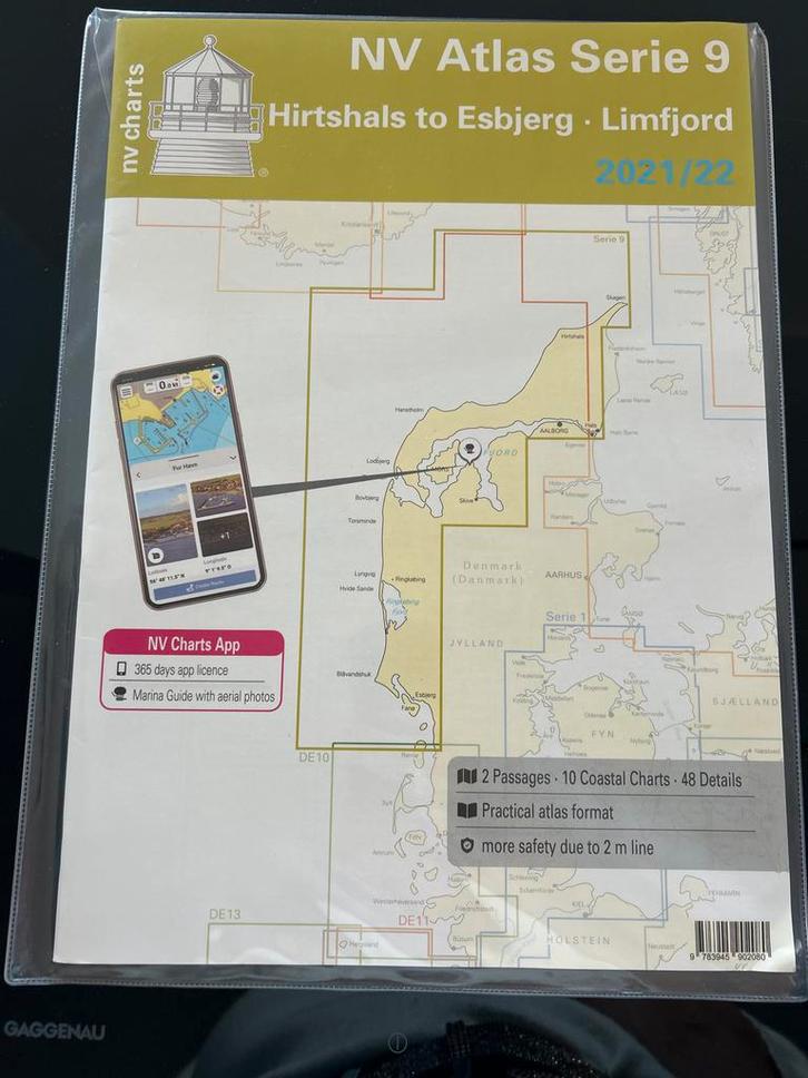 NV Atlas Serie 9 - Hirtshals to Esbjerg, Watersport en Boten, Navigatiemiddelen en Scheepselektronica, Nieuw, Gps of Kompas, Ophalen of Verzenden