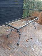 Smeedijzeren tafel onderstel, Tuin en Terras, Ophalen, Gebruikt, Rechthoekig, Metaal