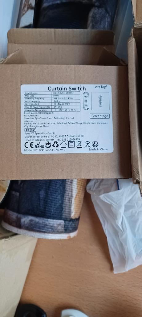 Nieuwe afstandbediening 4-voudig, Doe-het-zelf en Verbouw, Rolluiken, Nieuw, Minder dan 100 cm, Minder dan 100 cm, Wit, Elektrische bediening