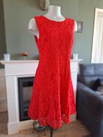 Sandro Ferrone rood kanten gevoerd jurk IT 46 NL 42 gratis v, Verzenden, Maat 42/44 (L), Zo goed als nieuw, Knielengte