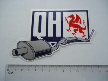 sticker oud QH opel uitlaat uitlaten retro tuning logo beschikbaar voor biedingen