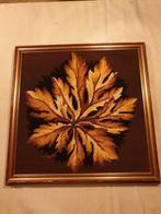 Borduurwerk herfstblad noordse esdoorn 41 x 41 cm, Ophalen of Verzenden