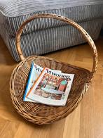 Vintage rotan lectuurmand, ., Ophalen of Verzenden, Zo goed als nieuw, .