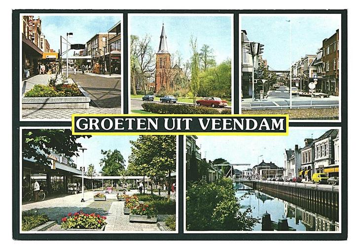 975324 Veendam Groningen jr 60 70 Nette oude kaart Onbeschr, Verzamelen, Ansichtkaarten | Nederland, Ongelopen, Groningen, 1960 tot 1980