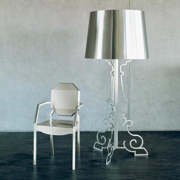 Philipp Plein LOUIS X barok RVS vloerlamp 185 cm 1 stuk beschikbaar voor biedingen