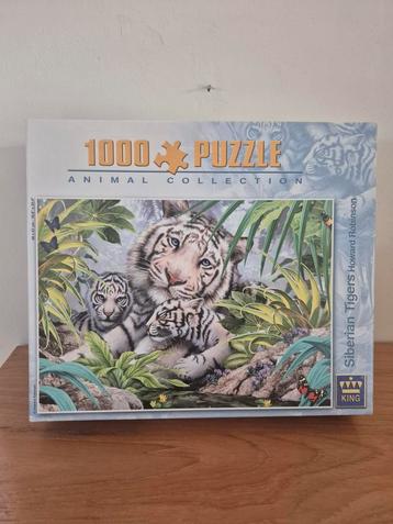 King Puzzel 1000 stukjes - Siberische Tijgers beschikbaar voor biedingen