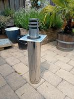RVS geveldoorvoer rookgassen, Doe-het-zelf en Verbouw, Ventilatie en Afzuiging, Ophalen, Gebruikt, Afzuiger