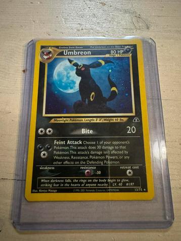 Pokémon Umbreon Neo Discovery Holo 13/75 Vintage Eeveelution beschikbaar voor biedingen
