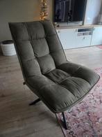 Woood draai stoel groen., Huis en Inrichting, Fauteuils, Ophalen, Minder dan 75 cm, Zo goed als nieuw, Stof