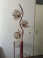 Vintage lotus lamp, Huis en Inrichting, Lampen | Vloerlampen, Ophalen, Gebruikt, Glas, Hollywood Regency