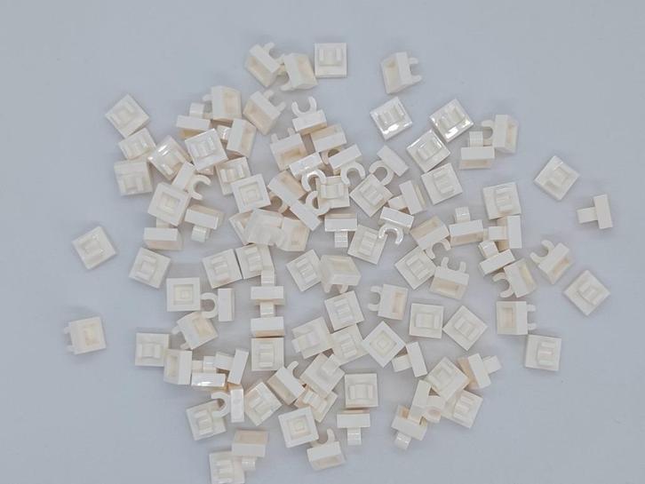 100x Lego plaat met grip 1x1 wit, Kinderen en Baby's, Speelgoed | Duplo en Lego, Nieuw, Lego, Ophalen of Verzenden