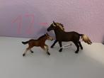 SCHLEICH: paard met veulen, Ophalen of Verzenden, Zo goed als nieuw